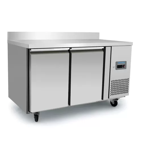 Arctica Heavy Duty Refrigerated Preparation Counter with Upstand - 2 Door - pack size 1