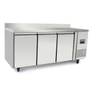 Arctica Heavy Duty Refrigerated Preparation Counter with Upstand - 3 Door - pack size 1