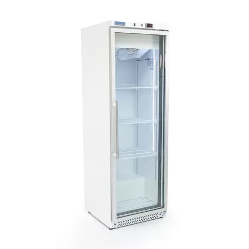 Arctica Medium Duty Upright Refrigerator - Glass Door 356Ltr - White - pack size 1