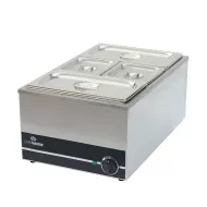 Chefmaster 1/1 Gastronorm Wet Well Bain-Marie - with Pans - pack size 1