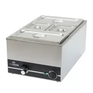 Chefmaster 1/1 Gastronorm Wet Well Bain-Marie - with Tap & Pans - pack size 1