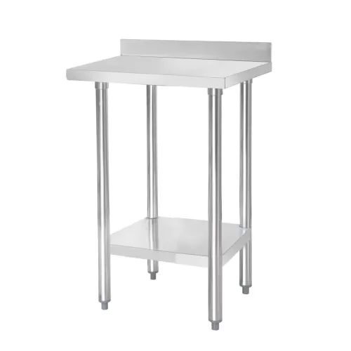 Connecta Wall Table with Undershelf - 600 x 600 with 900mm high worktop and 100mm upstand - pack size 1