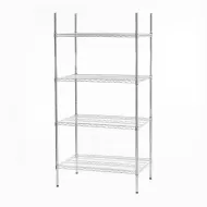 Connecta Chrome Wire Shelving Unit - 4 Tier - 1500 x 600 x 1800mm - pack size 1