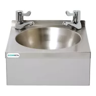 Connecta Stainless Steel Wash Hand Basin - with Lever Taps - pack size 1