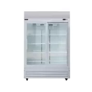 Arctica Bar & Display Upright Refrigerator with Glass Doors & Illuminated Canopy - 880Ltr - White - pack size 1