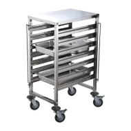 Connecta Self Assembly Gastronorm Trolley - 7 Tier with worktop - pack size 1
