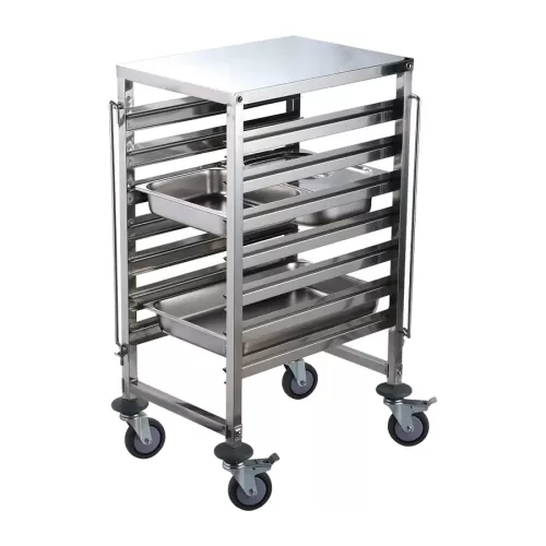 Connecta Self Assembly Gastronorm Trolley - 7 Tier with worktop - pack size 1