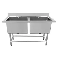 Connecta Pot Wash Sink Unit - Double Bowl - pack size 1