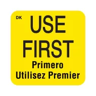 DayMark Use First Label 25 x 25mm Square - pack size 1