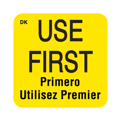 DayMark Use First Label 25 x 25mm Square - pack size 1