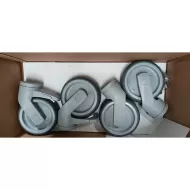 Set of 4 Castors (2 Braked) for Connecta Shelving Units - pack size 1