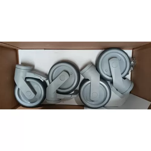 Set of 4 Castors (2 Braked) for Connecta Shelving Units - pack size 1