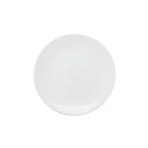 Great White Porcelain Round Coupe Plate 18cm - pack size 6