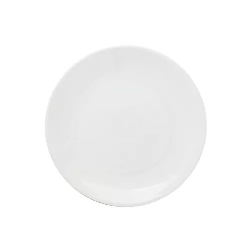 Great White Porcelain Round Coupe Plate 22cm - pack size 6