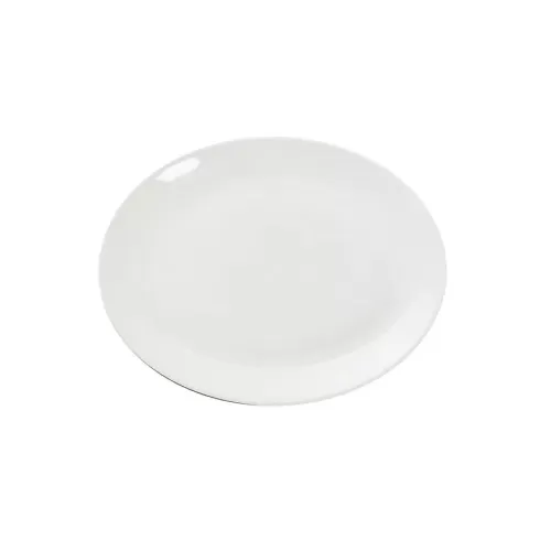 Great White Porcelain Oval Plate 24cm - pack size 6