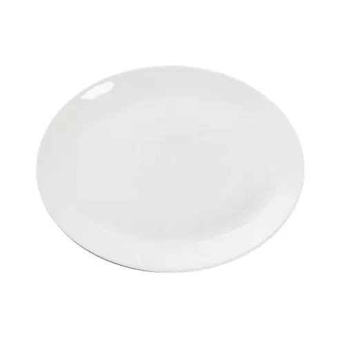 Great White Porcelain Oval Plate 30 x 24cm - pack size 6