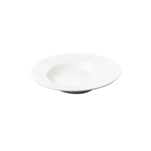 Great White Porcelain Round Soup Plate 23cm - pack size 6