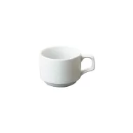 Great White Porcelain Stacking Teacup 20cl 7oz - pack size 12