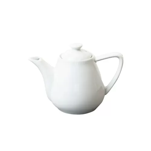 Great White Porcelain Teapot 46cl 16oz - pack size 4