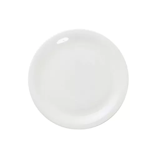 Great White Porcelain Round Narrow Rim Plate 22cm - pack size 6