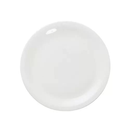 Great White Porcelain Round Narrow Rim Plate 24cm - pack size 6