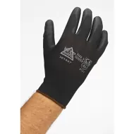 Keep Safe Black PU Palm Coated Black Glove - pack size 1