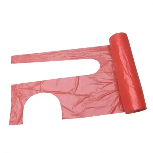 Shield Aprons Polythene Red 27x42cm - pack size 1