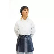 Brigade Blue Stripe Polycotton Short Waist Apron 75x37.3cm - pack size 1