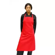 Brigade Red Polycotton Bib Apron 96x72cm - pack size 1