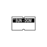 Date Gun Label 1 Line Sunday - pack size 1
