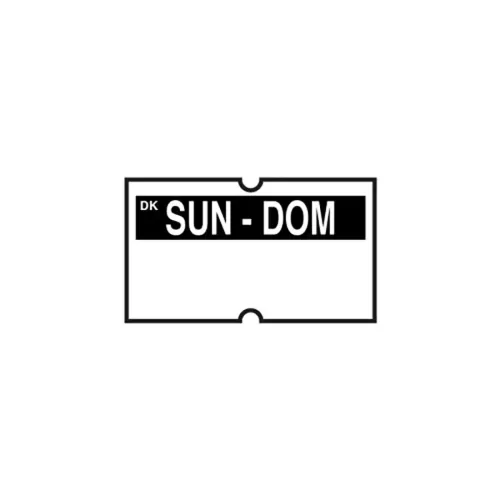 Date Gun Label 1 Line Sunday - pack size 1