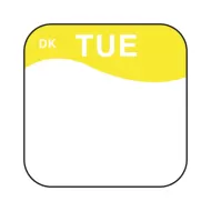 Label Tuesday Permanent Square 19mm - pack size 1