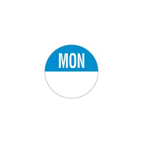 Label Monday Permanent Round 19mm - pack size 1