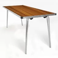 Folding Table 1830 x 685 x 760H - Teak laminated top - pack size 1