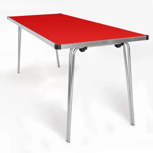 Folding Table 1830 x 685 x 635H - Poppy laminated top - pack size 1