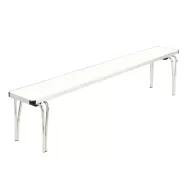Stacking Bench 1520 x 254 x 432H - White laminated top - pack size 1
