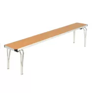 Stacking Bench 1830 x 254 x 432H - Oak laminated top - pack size 1