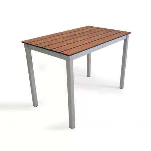 Outdoor Slatted Table 1500 x 600 x 760H - Chestnut - pack size 1