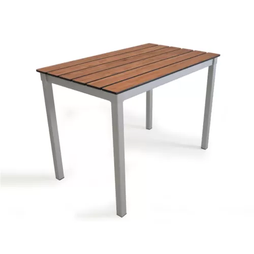 Outdoor Slatted Table 1500 x 600 x 640H - Chestnut - pack size 1