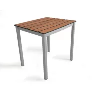 Outdoor Slatted Table 600 x 600 x 710H - Chestnut - pack size 1
