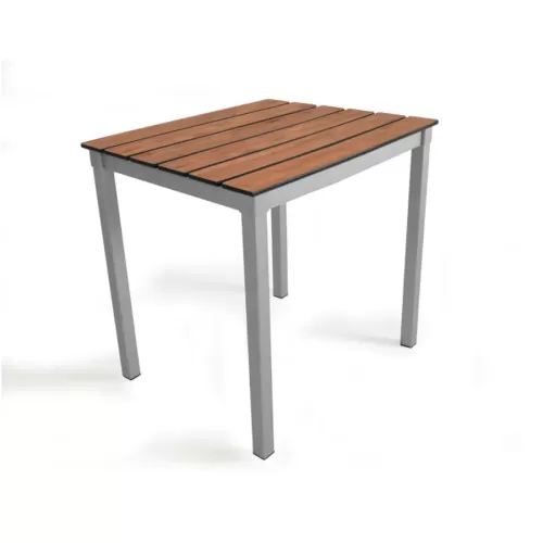 Outdoor Slatted Table 600 x 600 x 640H - Chestnut - pack size 1