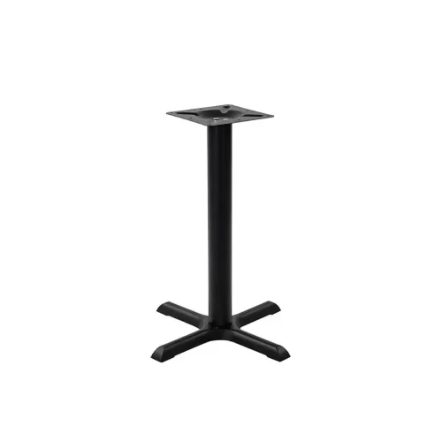 Tabilo Phoenix Black Powder Coated Finish Cruciform Shape Small Dining Table Base - pack size 1