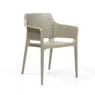 Tabilo Boom Polypropylene Sheen Finish Indoor And Outdoor Beige Armchair - pack size 1