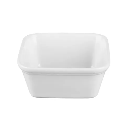 Churchill Cookware Vitrified Porcelain White Square Stackable Pie Dish 12cm 45cl 15.8oz - pack size 12