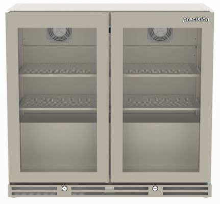 Precision Stainless Steel Double Door Bottle Cooler