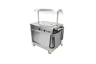 Parry Mobile Hot Cupboard with Bain Marie Top & Gantry