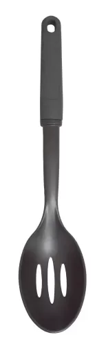 Eco- Friendly Black Slotted Spoon 13"